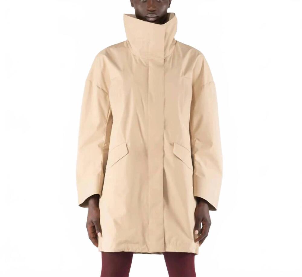 NEW OOFWEAR long water repellent jacket in sand